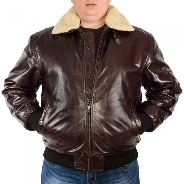 Кожаная куртка мужская больших размеров